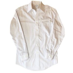 EUC Brooks Brothers Button Down Shirt Size 14 1/2 Slim Fit